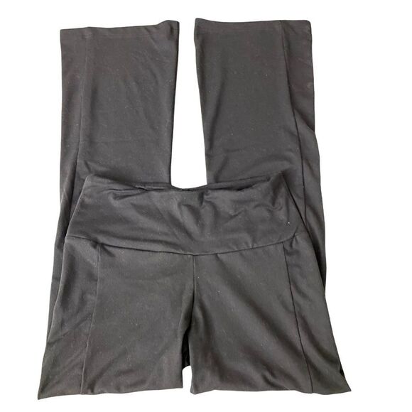 BETABRAND BLACK PONTE FLARE STRETCHY COMFY PANTS WORKWEAR/ YOGA SZ Small Petite - Picture 3 of 5
